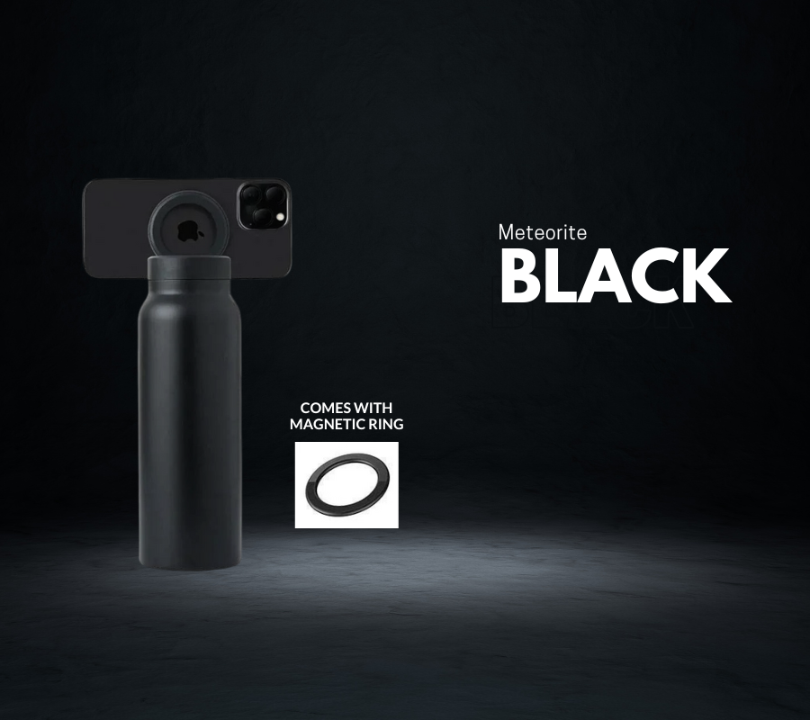 AquaMount™: 24oz (720 ml) Stainless Steel Reusable Water Bottle with MagSafe