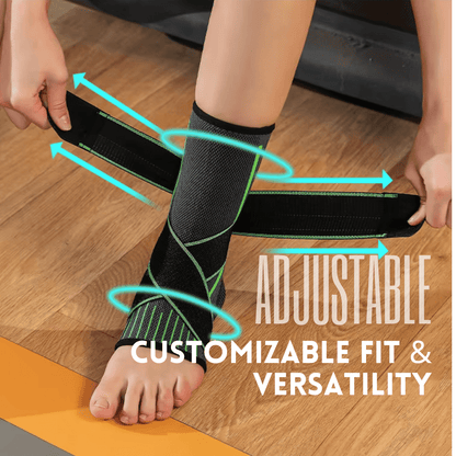 Pressurized Ankle Support Brace - Elastic Foot Strap for Fitness and Sports Activities (1Pcs)