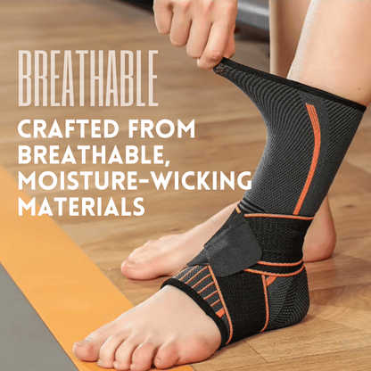 Pressurized Ankle Support Brace - Elastic Foot Strap for Fitness and Sports Activities (1Pcs)